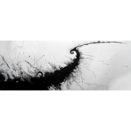 Graphite No3 - Collection Spirales (Impression Aluminium 105x40cm)